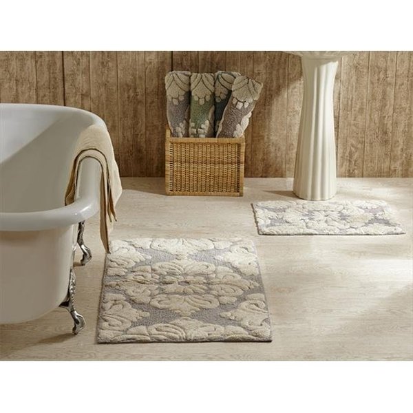 Better Trends Better Trends 2PC2440GRNA Medallion Bathrug; Grey & Natural - 24 x 40 in. 2 Pieces 2PC2440GRNA